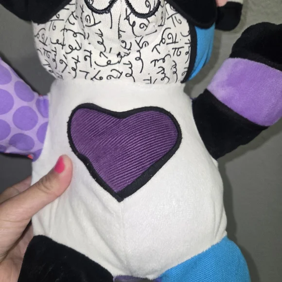 Britto Popplush Jackson Panda Bear By Artist Romero Britto - Picture 4 of 15